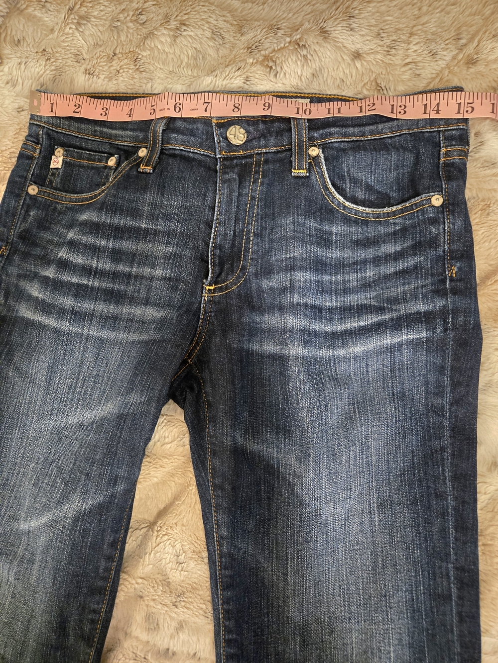 Ag Adriano Goldschmied Malibu Dark Blue Bermuda Shorts - Picture 4 of 6